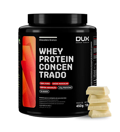 Whey Protein Concentrado Pote (450g) - Chocolate Branco