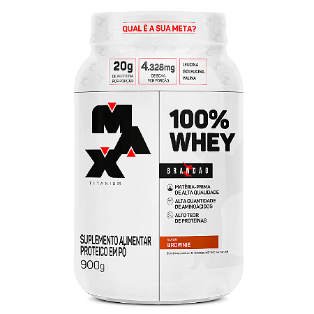 100% Whey (900g) - Brownie