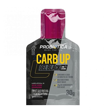 Carb Up Black Gel (30g) - Açai com Guaraná