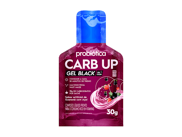 Carb Up Black Gel (30g) - Açai com Guaraná