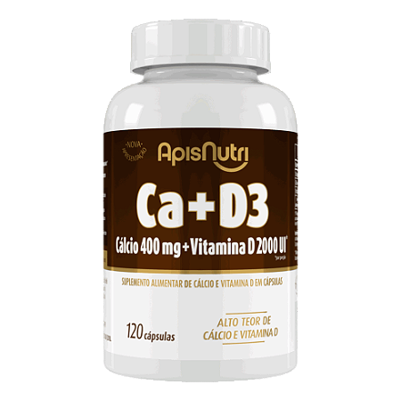 Cálcio + Vitamina D3 - 450mg (120 caps)