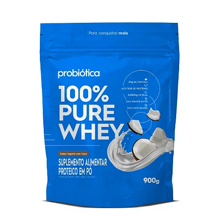 100% Pure Whey Refil (900g) - Iogurte c/ Coco
