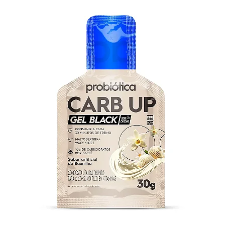 Carb Up Black Gel (30g) - Baunilha