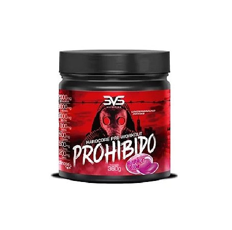 Prohibido HardCore Pré-Workout (360g) - Bubble Gum