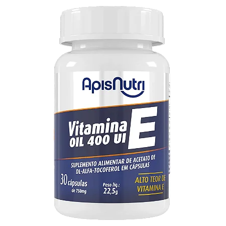 Vitamina E Oil - 750mg (30 Caps)