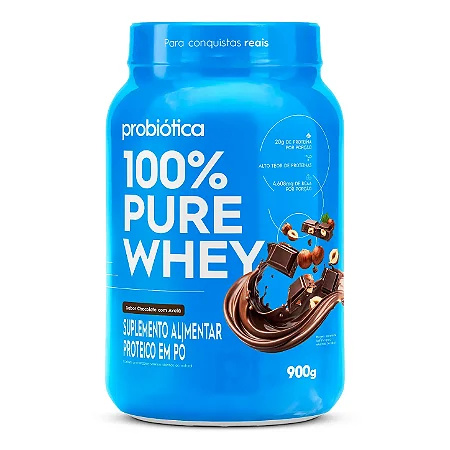 100% Pure Whey (900g) - Chocolate c/ Avelã