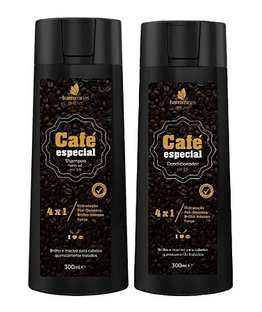 BARROMINAS Café Especial Kit para Cabelos Pós-química Shampoo + Condicionador