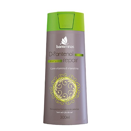 BARROMINAS Shampoo D-Pantenol Repair Shampoo 300ml - Cabelos Frágeis e Sem Vida