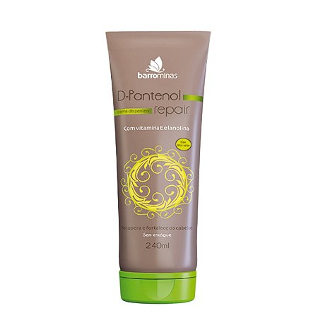 BARROMINAS Creme para Pentear D-Pantenol Repair 240ml - Cabelos Frágeis e Sem Vida