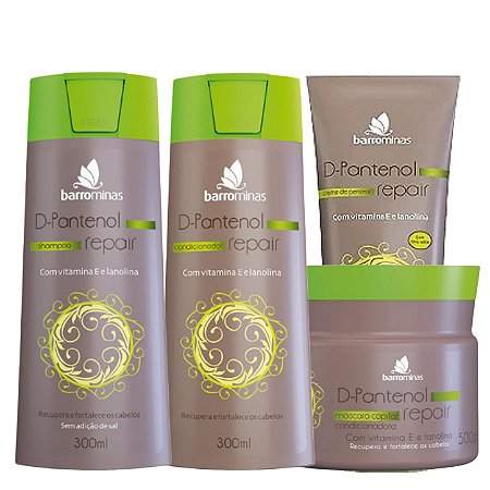 BARROMINAS Kit D-Pantenol Repair Hidratação, Maciez e Proteção - Linha Completa