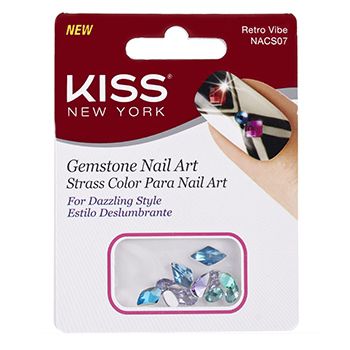 KISS NEW YORK Nail Art Strass para Unhas Retro Vibe (NACS07)