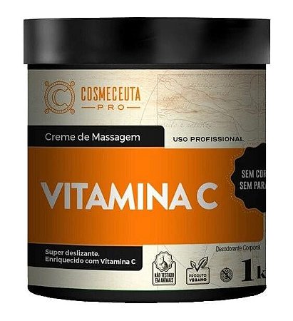 COSMECEUTA Creme de Massagem Profissional Vitamina C 1Kg