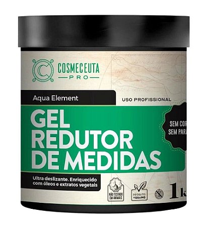 COSMECEUTA Gel Redutor de Medidas Profissional Vegano 1Kg