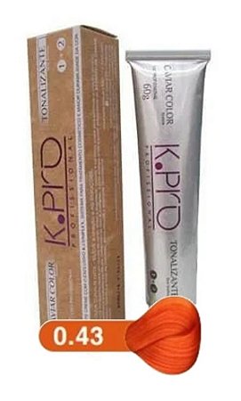 K.PRO Caviar Color Tonalizante 0.43 Corretor e Intensificador Laranja Amarelo 60g