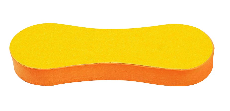 SANTA CLARA Lixa para Pés 15mm Anatômica lixa Preta/Amarela E.V.A. (2348)
