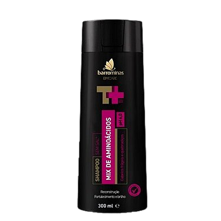 BARROMINAS Shampoo Reconstrutor Mix de Aminoácidos 300ml - Cabelos Frágeis e Quebradiços