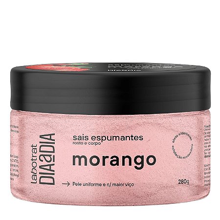 LABOTRAT Sais Espumantes Rosto e Corpo Morango 280g - Esfoliação Suave e Pele Macia