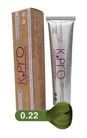 K.PRO Caviar Color Tonalizante 0.22 Corretor e Intensificador Verde Soft 60g