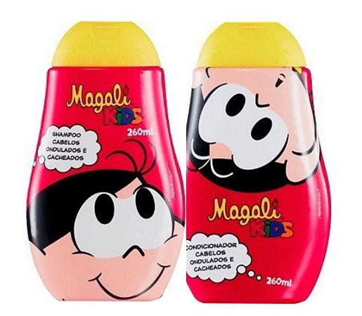 TURMA da MÔNICA KIDS Kit Cabelos Cacheados e Ondulados Shampoo + Condicionador 260ml