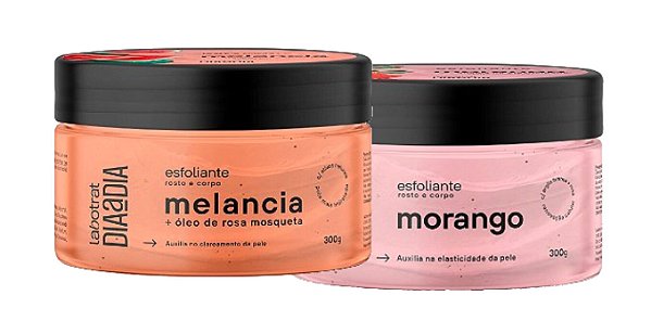 LABOTRAT Creme Esfoliante para o Rosto e Corpo Melancia + Morango 300g