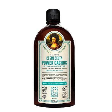 COSMECEUTA Shampoo Vegano Power Cachos 300ml - Cachos Divinos e Perfeitos