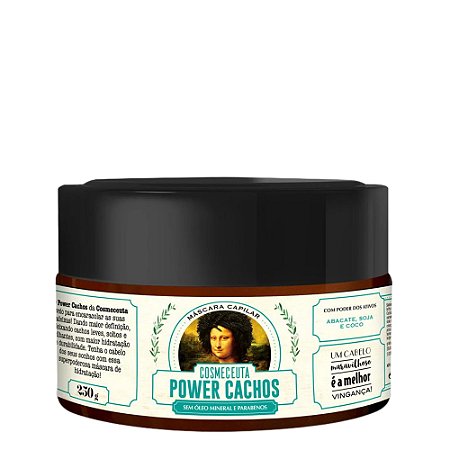 COSMECEUTA Máscara Vegana Power Cachos 250g - Cabelos Cacheados e Crespos