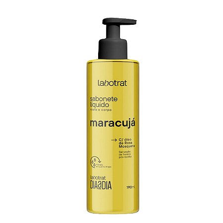 LABOTRAT Sabonete Líquido Rosto e Corpo Maracujá 190ml - Sensação de frescor pós-banho
