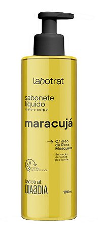 LABOTRAT Maracujá Sabonete Liquido para o Rosto e Corpo com Óleo de Rosa Mosqueta 190ml