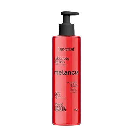 LABOTRAT Sabonete Líquido Corpo e Rosto Melancia 190ml - Limpeza Suave e Pele Refrescante