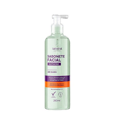 LABOTRAT Sabonete Facial Antiacne 280ml Dermo Skin - Pele Mista e Oleosa
