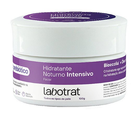 LABOTRAT Hidratante Noturno Intensivo com Prebiótico 100g