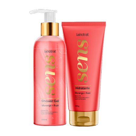 LABOTRAT Sens Morango+Rubi Kit Ritual de Beleza Shower Gel + Hidratante