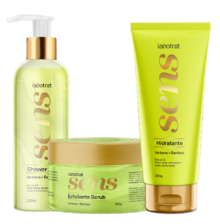 LABOTRAT Sens Verbena+Bamboo Kit Ritual de Beleza Esfoliante + Hidratante + Shower Gel