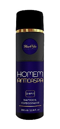 BLACK FIX Homem Shampoo Condicionador 2 em 1 Anticaspa 300ml
