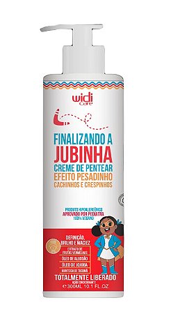 WIDI CARE Creme para Pentear Finalizando a JUBINHA Efeito Pesadinho 300ml - Cabelos Infantis Cacheados e Crespos