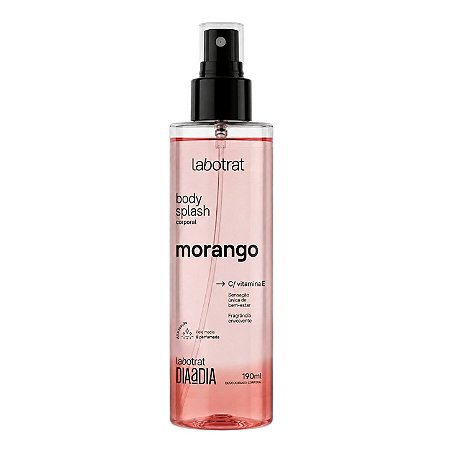 LABOTRAT Body Splash Corporal Morango 190ml - Alta Fixação e Pele Macia e Perfumada