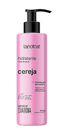 Hidratante Facial e Corporal LABOTRAT Cereja 190ml -  Hidratação prebiótica, tratamento da elasticidade e firmeza da pele