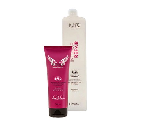 K.PRO Shampoo Intense Repair para Cabelos Danificados e Ressecados - escolha o tamanho