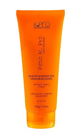 K.PRO Leave-in Cachinhos Petit Ativador de Cachos 200g para Cabelos Cacheados Infantis ou Adolescentes