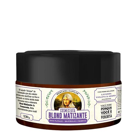 COSMECEUTA Máscara Vegana Blond Matizante 250g - Cabelos Loiros, Grisalhos e Platinados