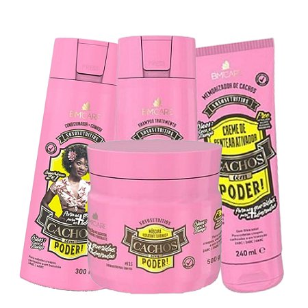 BARROMINAS CACHOS TÊM PODER para Cabelos Cacheados, Crespos ou em Transição - Escolha o seu produto