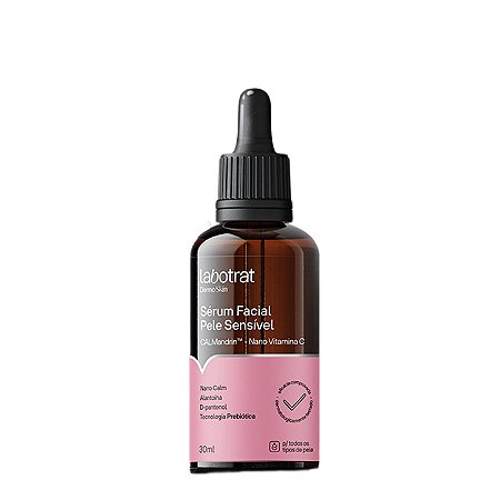 LABOTRAT Sérum Facial Pele Sensível Dermo Skin 30ml - Reduz Vermelhidão e Acalma