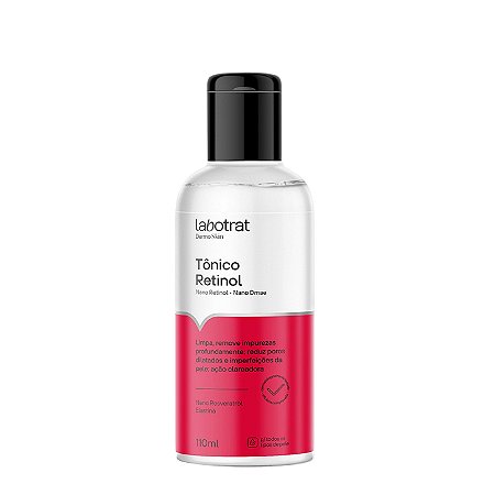 LABOTRAT Tônico Retinol Dermo Skin 110ml - Anti-idade, Rugas, Firmeza e Ação Clareadora
