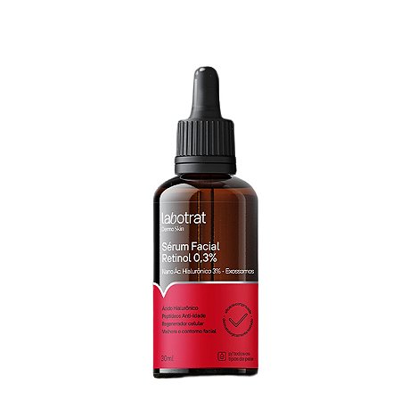 LABOTRAT Sérum Facial Retinol 0,3% Dermo Skin 30ml - Rugas, Firmeza, Lifting e Pró-Colágeno