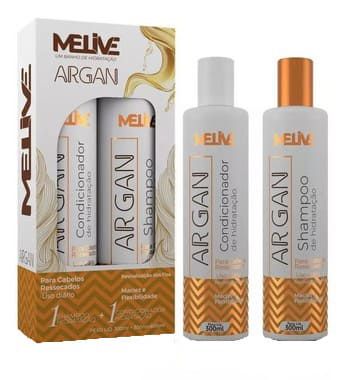 MELIVE Argan Kit Shampoo + Condicionador de Hidratação 300ml