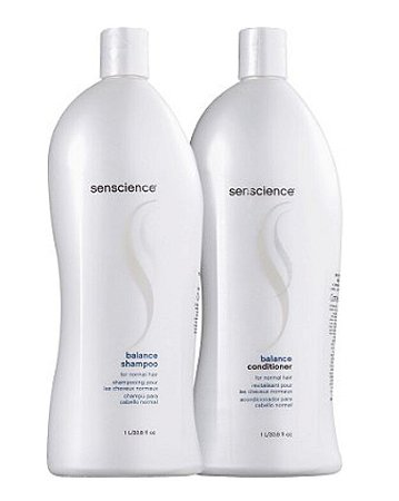 SENSCIENCE Balance Kit para Cabelos Normais ou Mistos Shampoo + Condicionador 1l