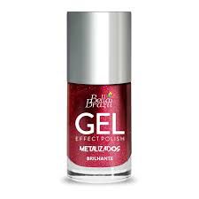 BELLA BRAZIL Esmalte Efeito Gel Metalizado Brilhante 9ml