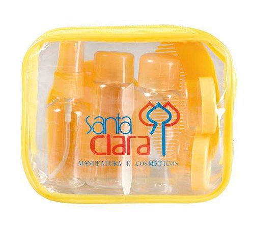 SANTA CLARA Kit para Viagem de Plástico 8 Peças Importado (1403)