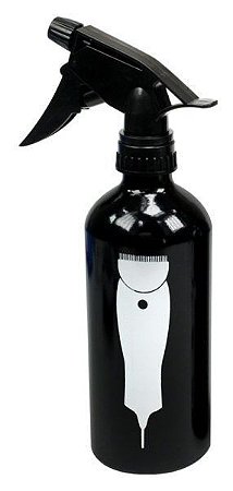 SANTA CLARA Pulverizador para Barbearia Máquina de Alumínio Preto importado 480ml (4439)