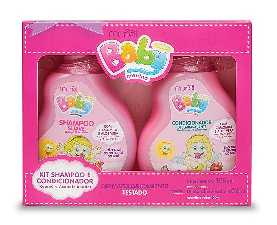 MURIEL Baby Menina Kit Shampoo + Condicionador 100ml